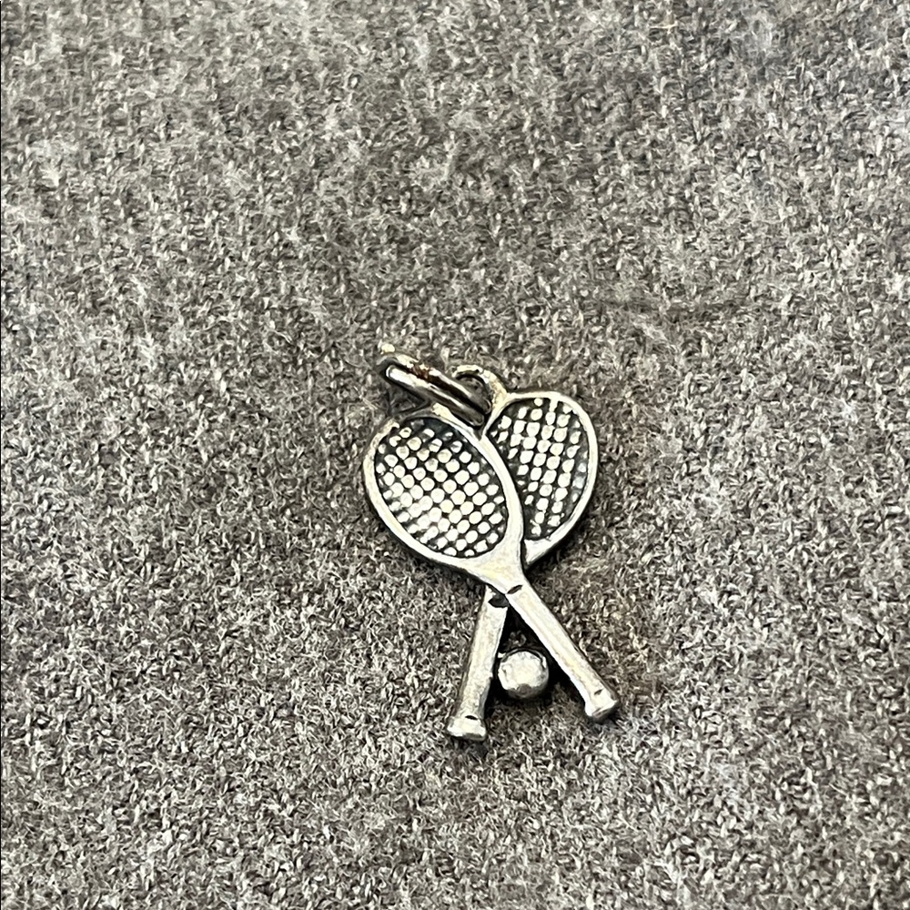 Sterling Tennis/Racquet Ball Charm